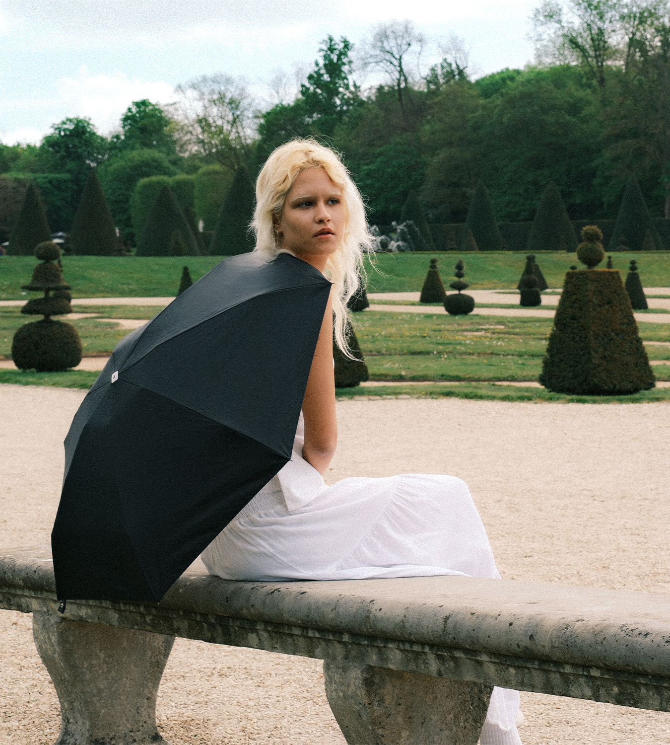 UV protection compact umbrella - Sun & Rain - Black - JANE - Image 3