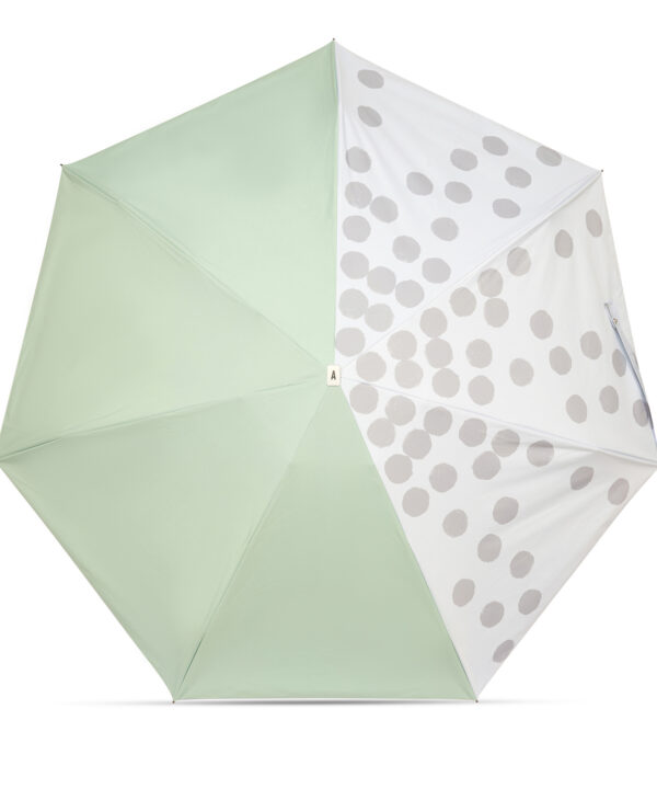 Alternative view of Mini parapluie-ombrelle ANATOLE x Idée - Vert Lagon & Pois Noirs - Thorigny