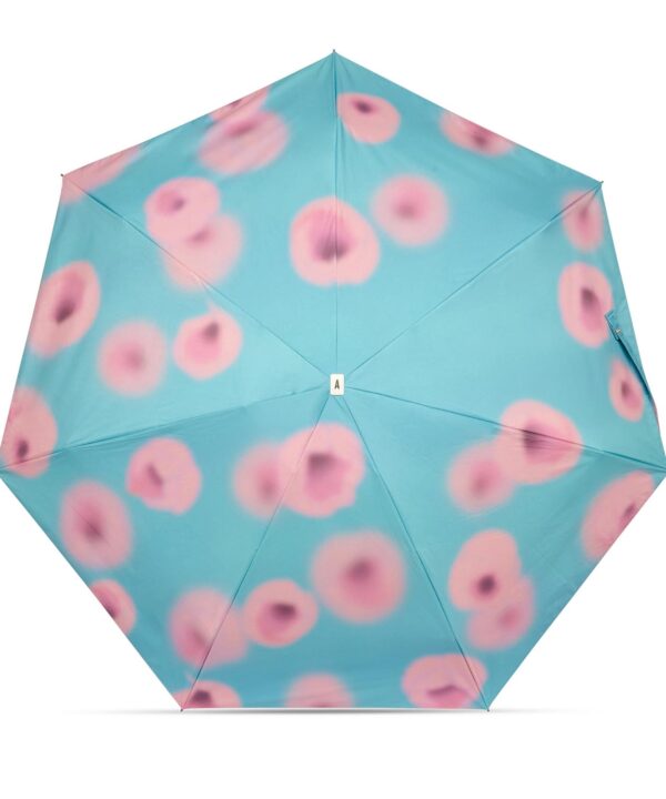 Alternative view of UV protection compact umbrella - Sun & Rain - Pink Tulips - PYXIS