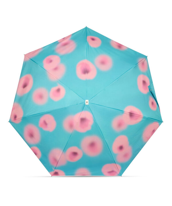 Alternative view of UV protection compact umbrella - Sun & Rain - Pink Tulips - PYXIS