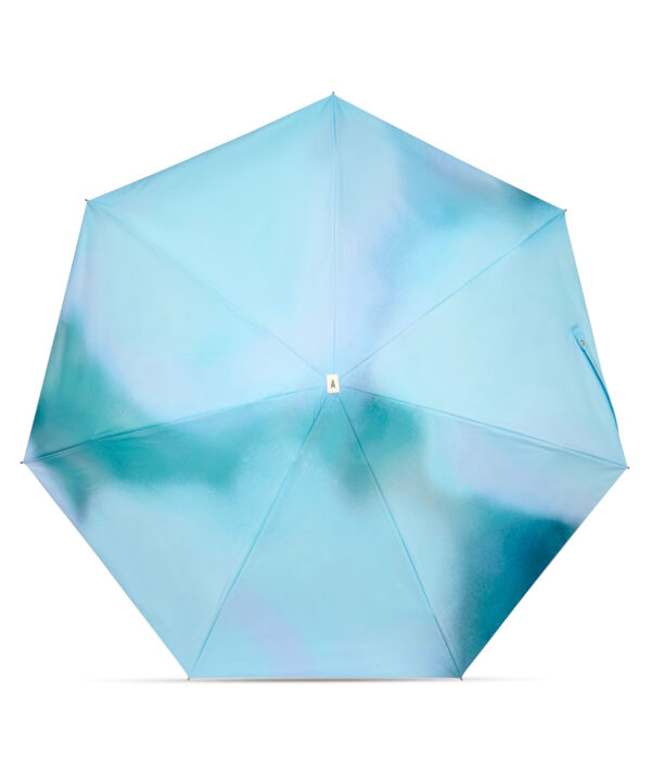 Alternative view of UV protection compact umbrella - Sun & Rain - Blue Tie &Dye - QUASAR