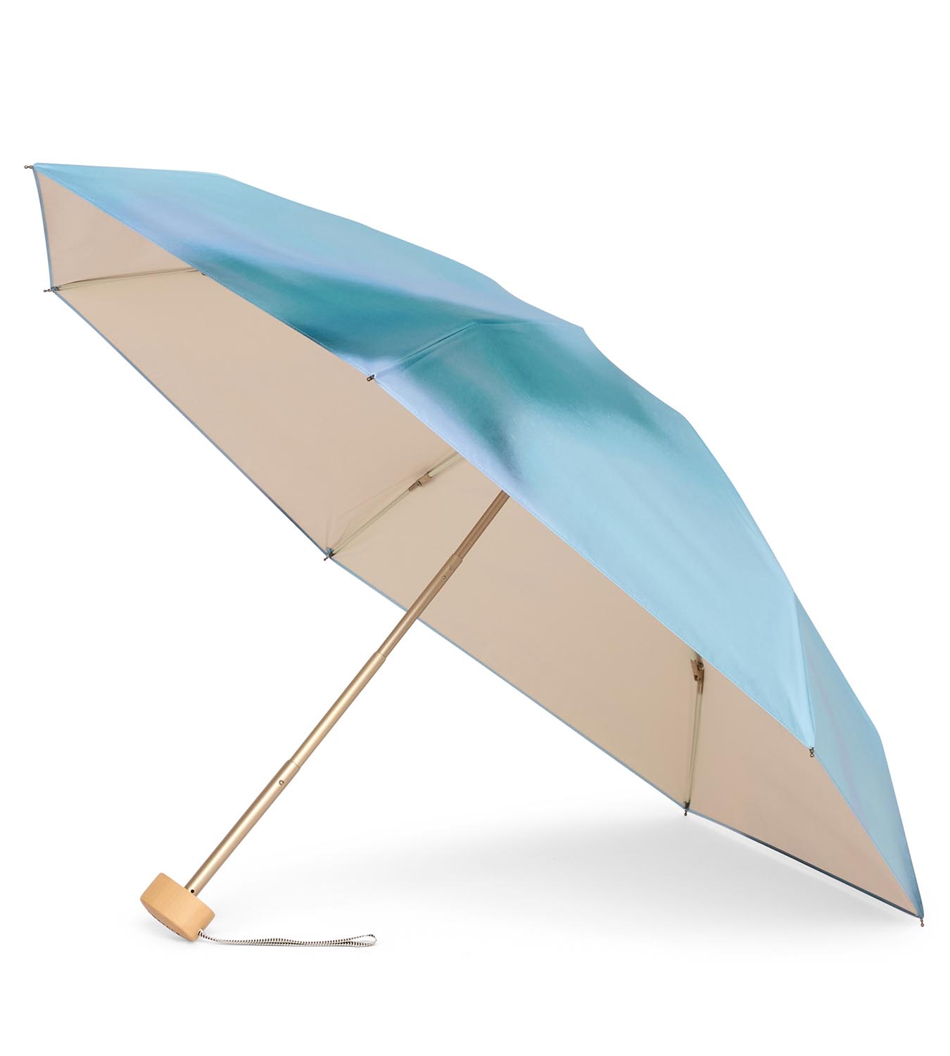 UV protection compact umbrella - Sun & Rain - Blue Tie &Dye - QUASAR - Image 3