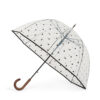 Clear dome umbrella - Black Polka Dots - Anny