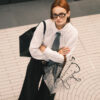 Clear dome umbrella - Black Polka Dots - Anny - Image 3