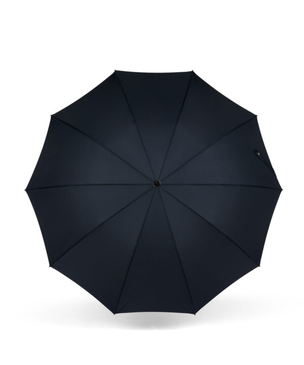 Alternative view of Grand parapluie droit classique bleu nuit - 10 baleines - COLETTE
