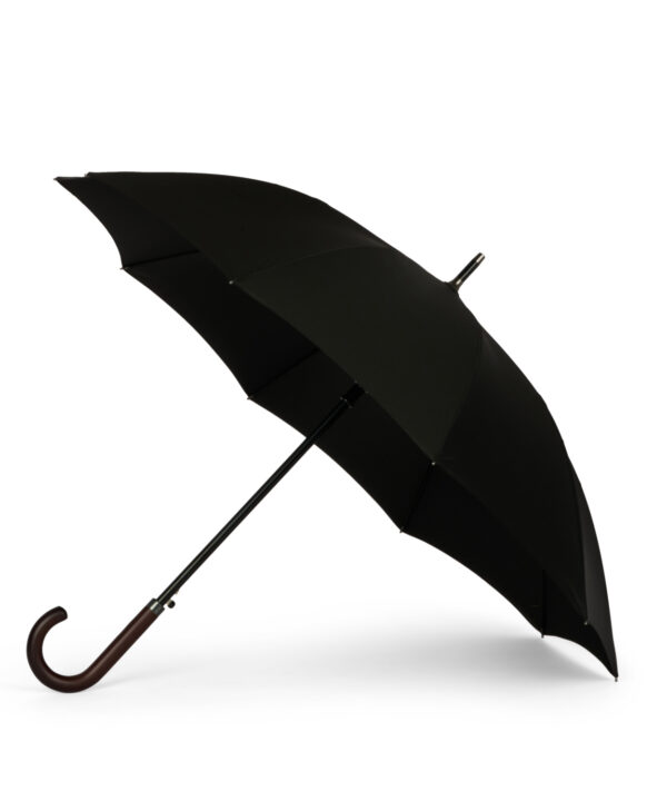 Grand parapluie droit classique noir - 10 baleines - JANE