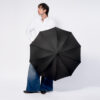Grand parapluie droit classique noir - 10 baleines - JANE – Image 3