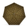 Khaki & Polka Dots compact Umbrella – ANGÉLIQUE - Image 2
