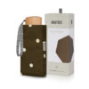 Khaki & Polka Dots compact Umbrella – ANGÉLIQUE