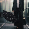 Black & Polka Dots compact Umbrella – Carmen - Image 5