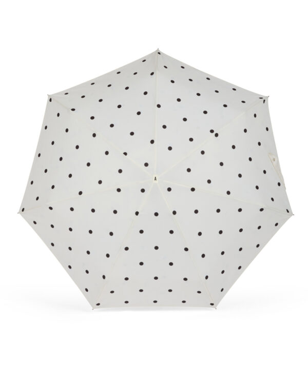 Alternative view of White & Polka Dots compact Umbrella – ANNY