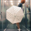 White & Polka Dots compact Umbrella – ANNY - Image 3